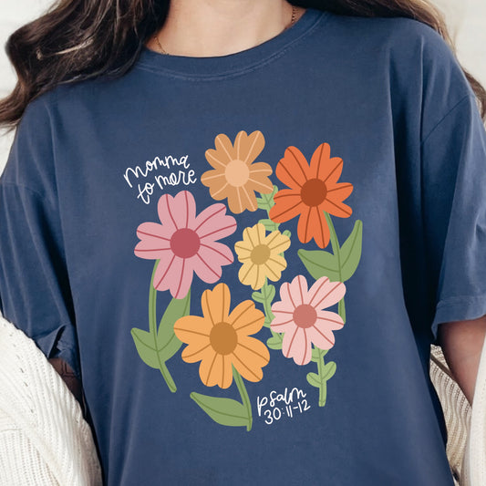 Momma to More Floral Tee