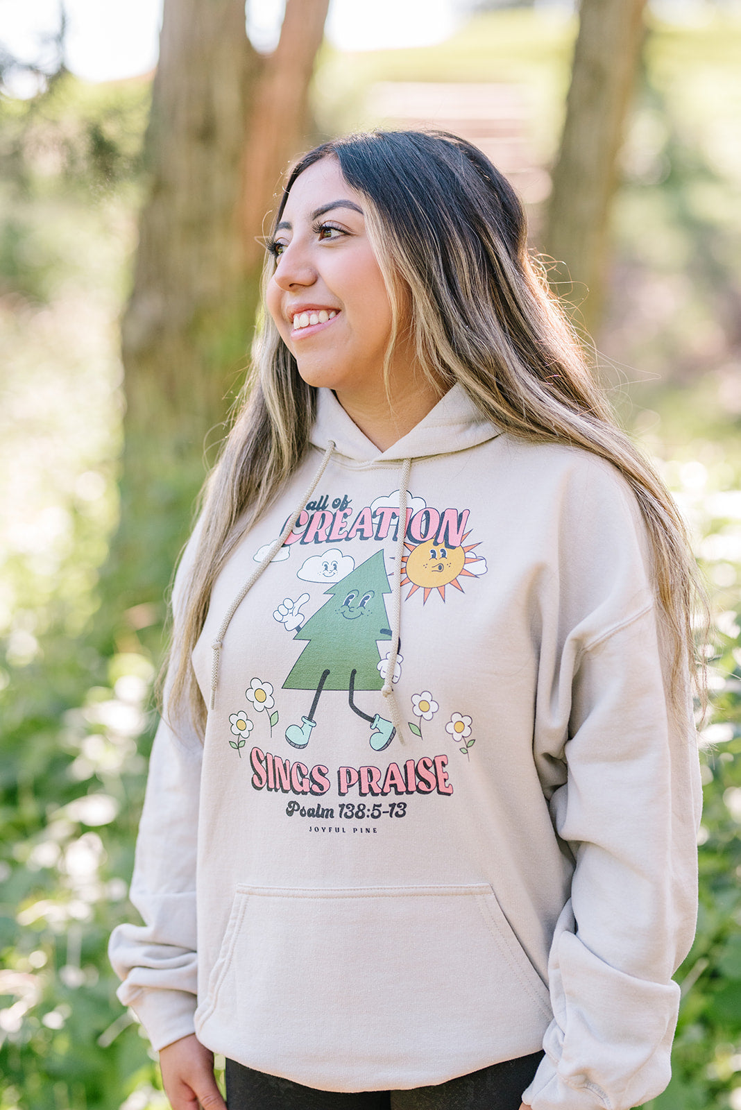 Creation Sings Praise Pine Tree Hoodie