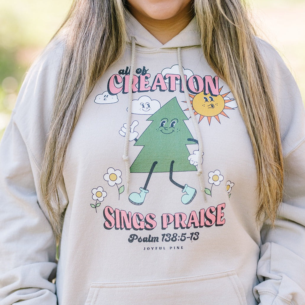 Creation Sings Praise Pine Tree Hoodie