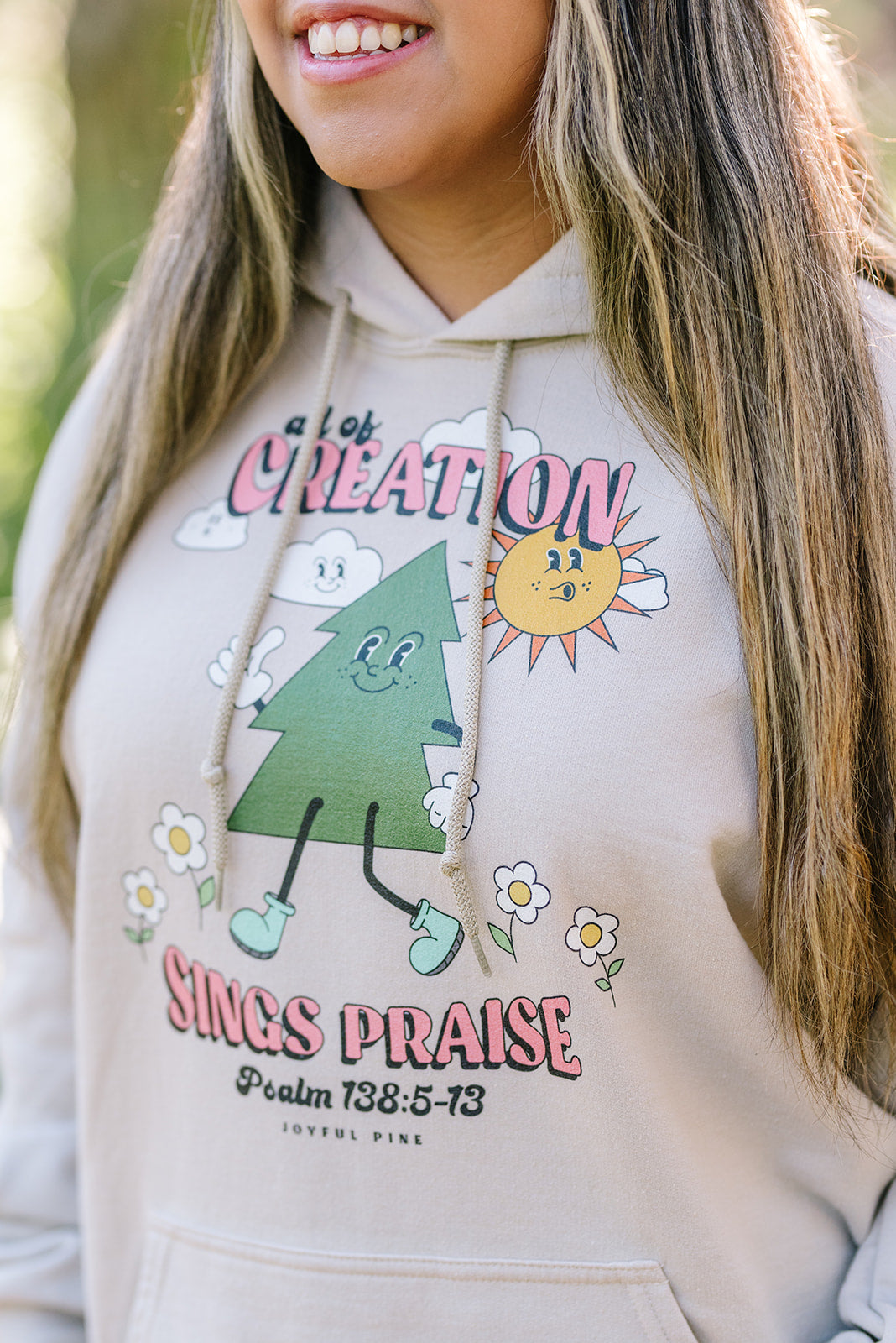 Creation Sings Praise Pine Tree Hoodie