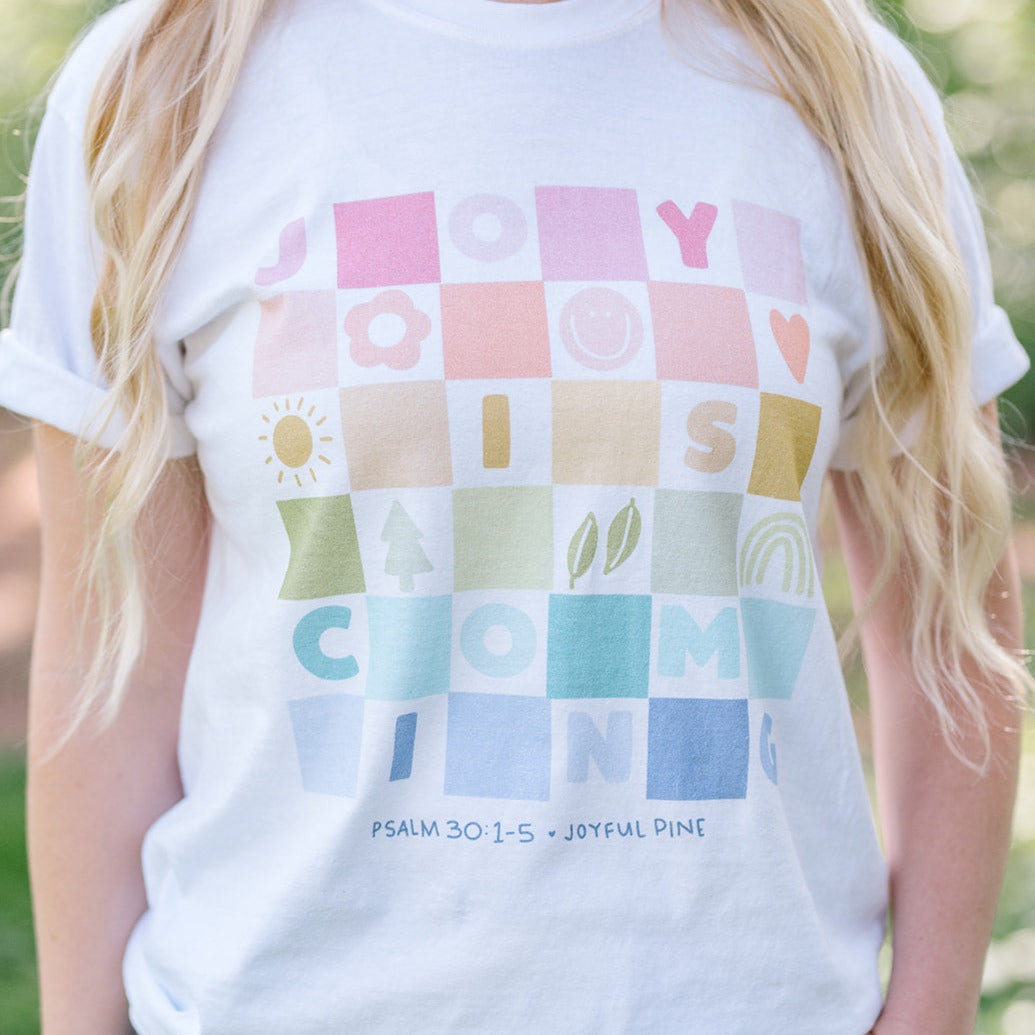 Joy is Coming Multicolor Tee