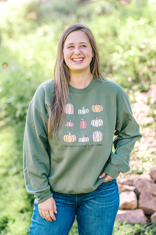 Precious in His Sight Pumpkin Pullover