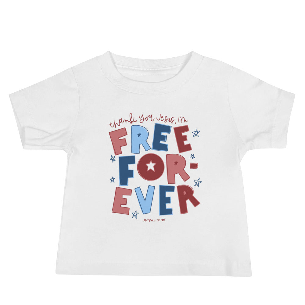 Free Forever Patriotic Baby Tee