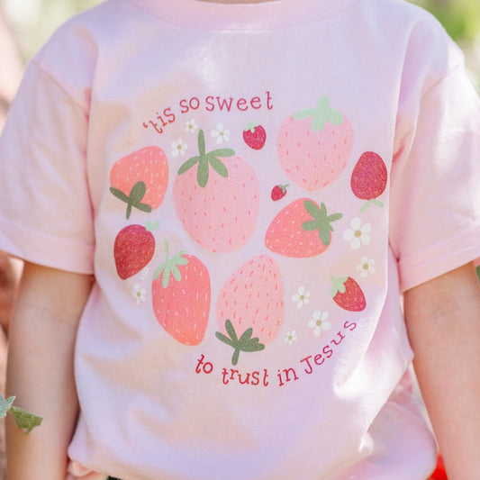 Tis so Sweet Strawberry Toddler Tee