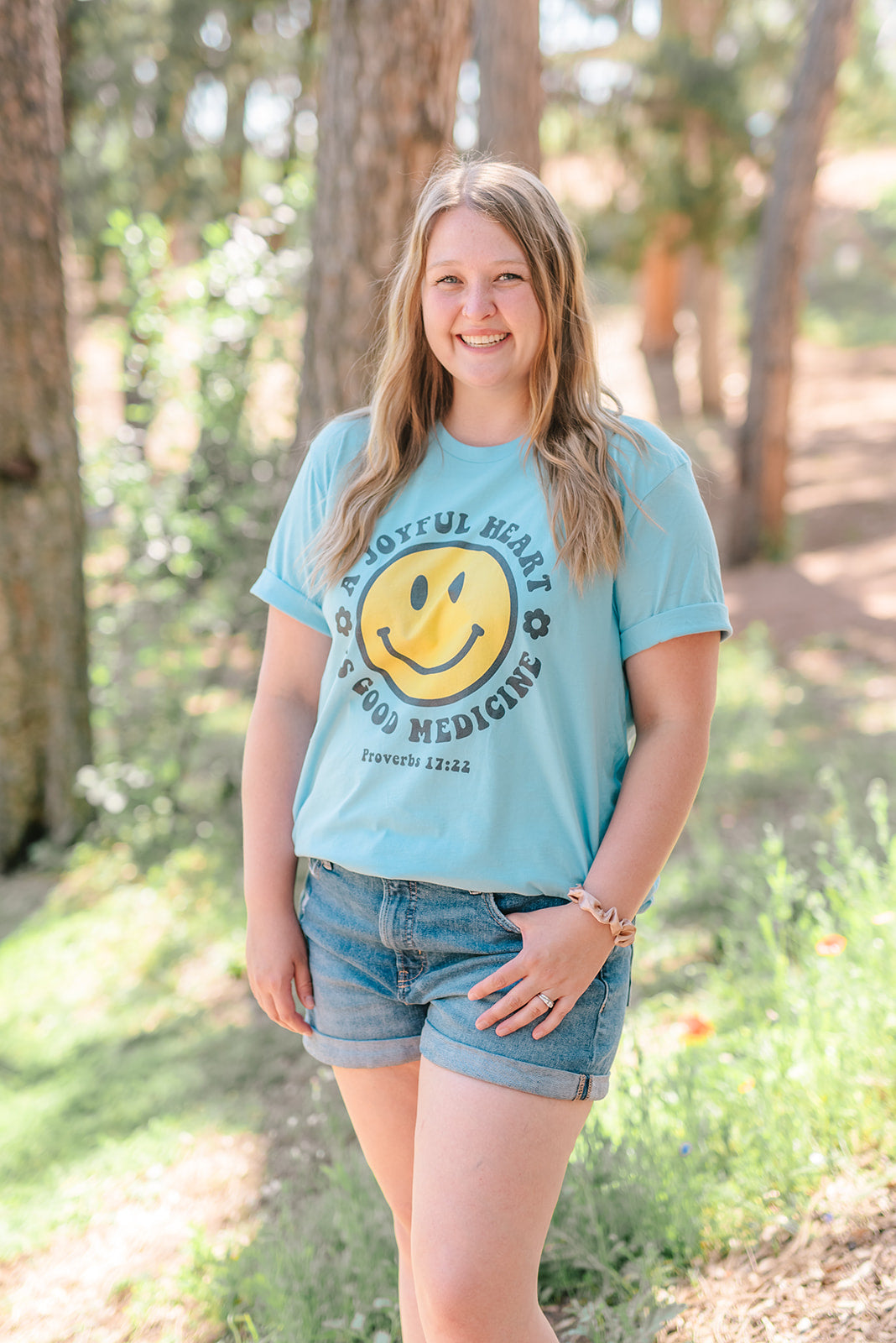 Joyful Heart is Good Medicine Smile Tee