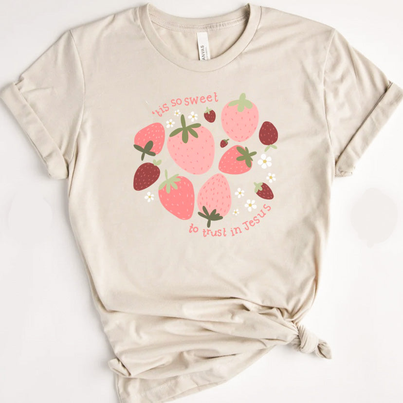 Tis so Sweet Strawberry Tee