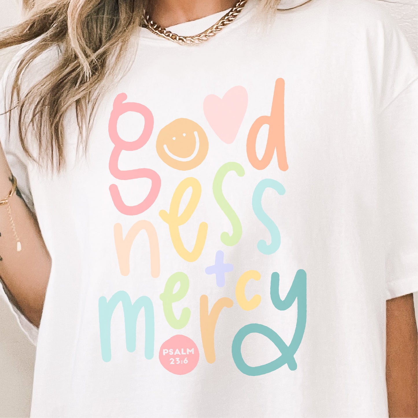 Goodness & Mercy Multicolor Tee