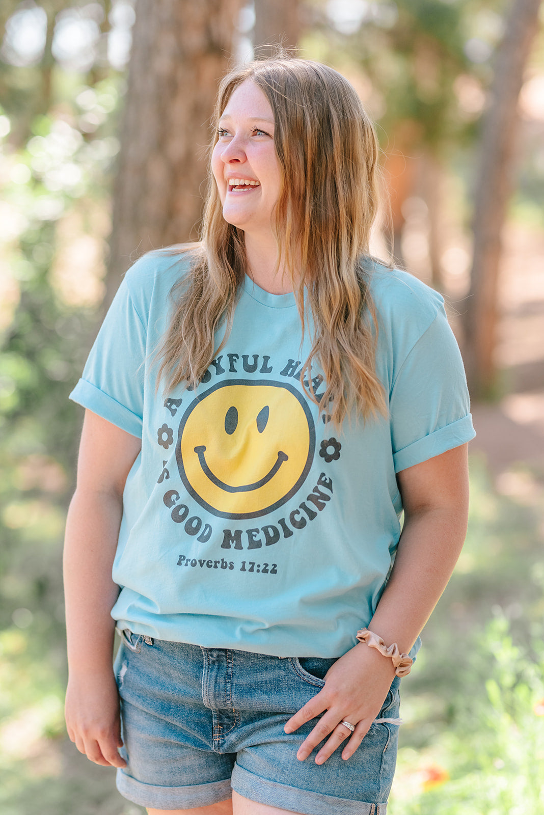 Joyful Heart is Good Medicine Smile Tee
