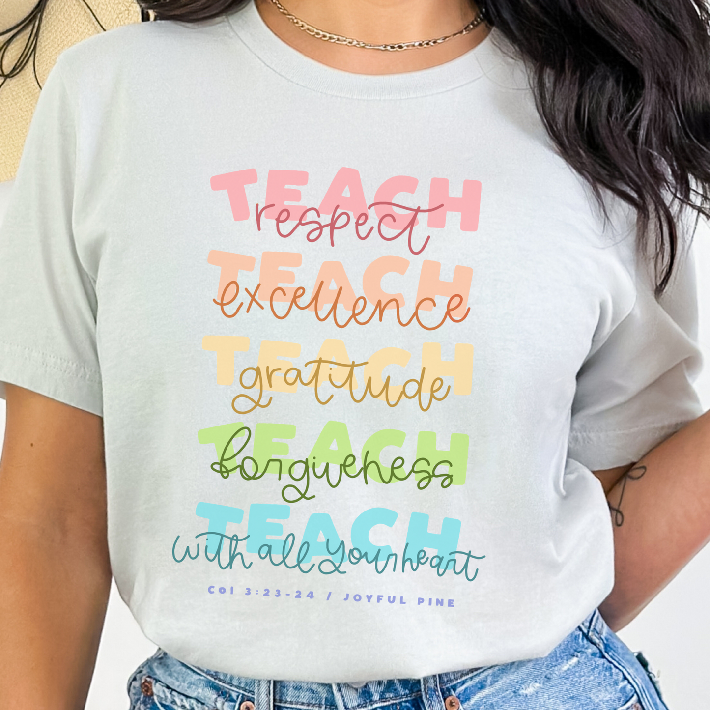 Teach With all Your Heart Tee