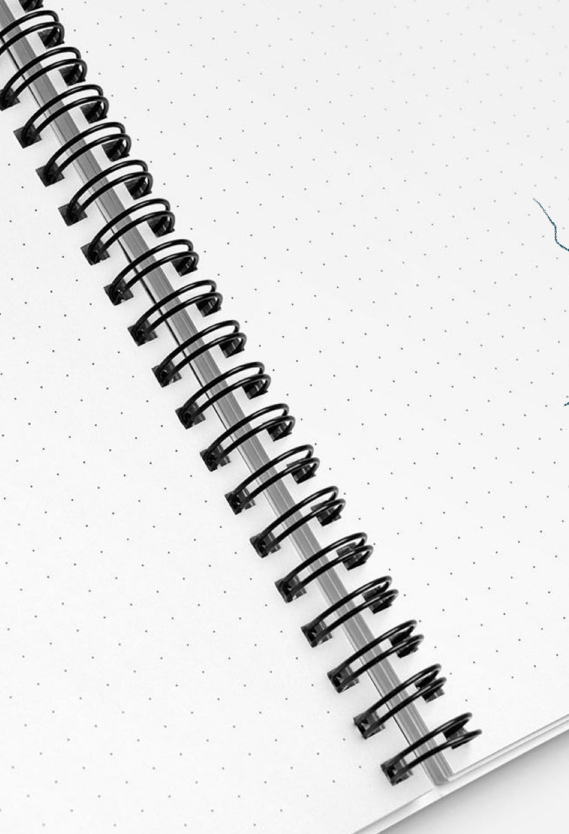 Pure Heart Dotted Spiral Notebook