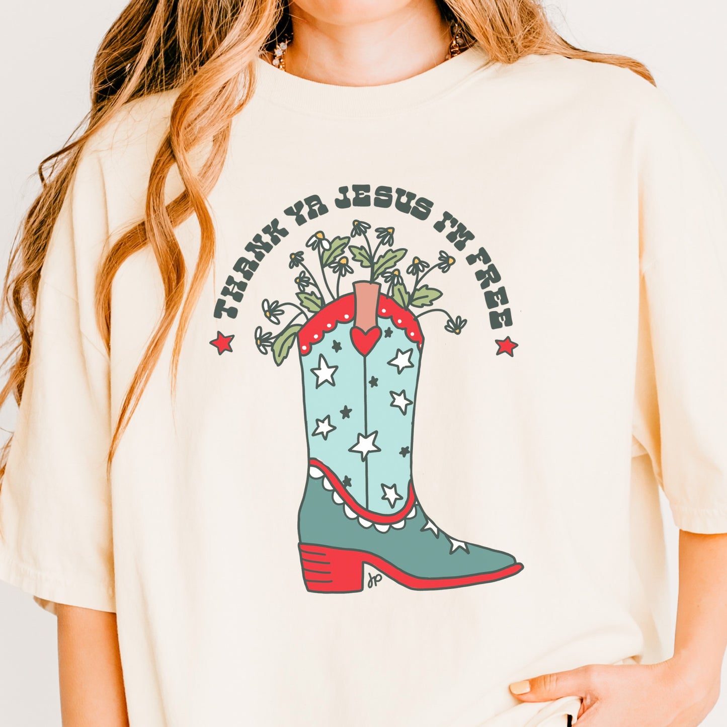 Thank Ya Jesus Boot Tee