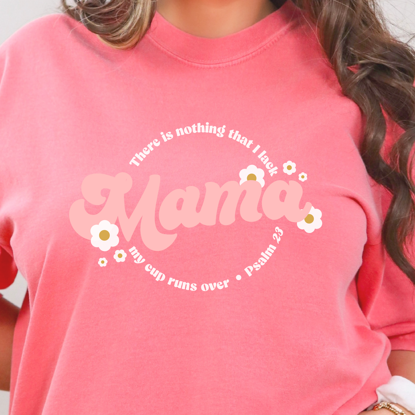 Psalm 23 Mama Tee - Pink
