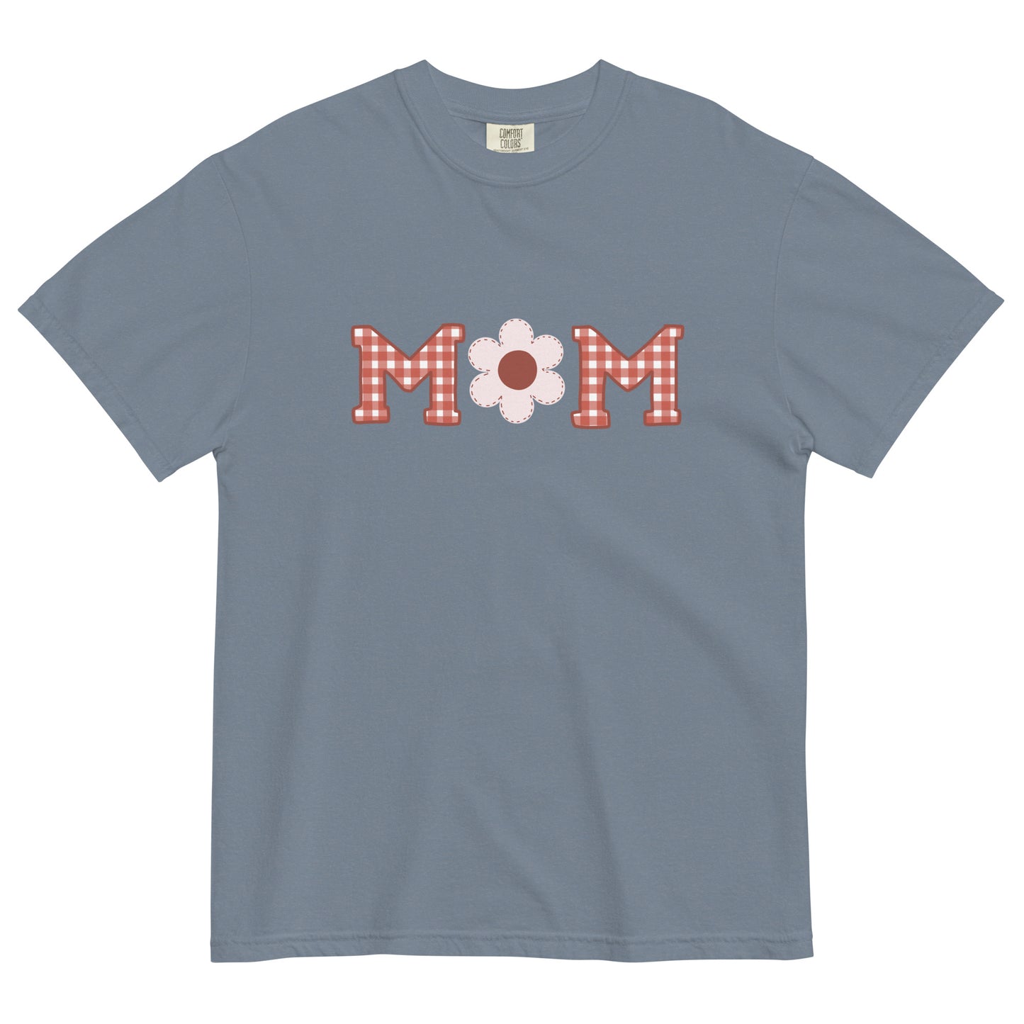 Patriotic Gingham Mom Tee