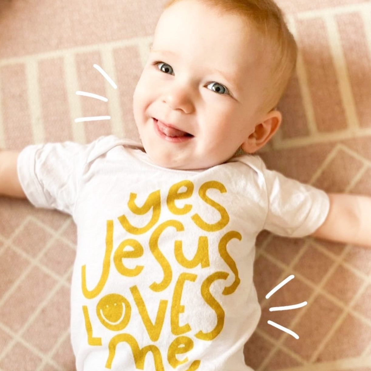 Yes Jesus Loves Me Baby One piece