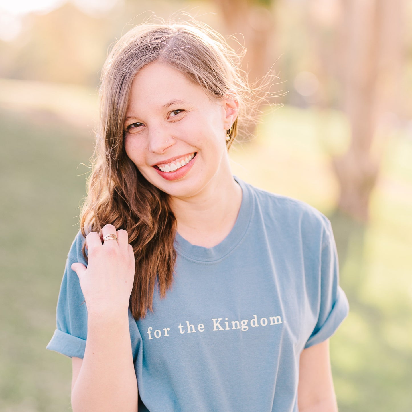 For the Kingdom Tee - Denim