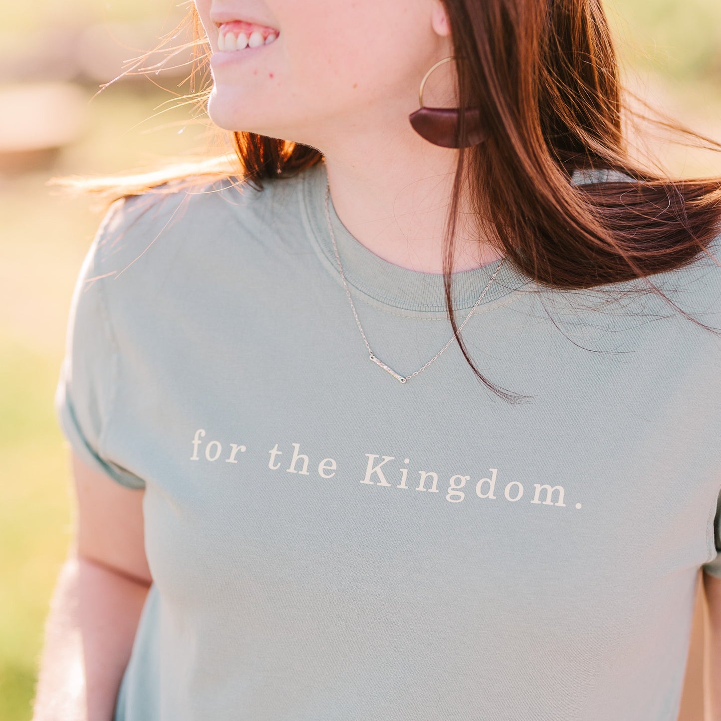 For the Kingdom Tee - Sage