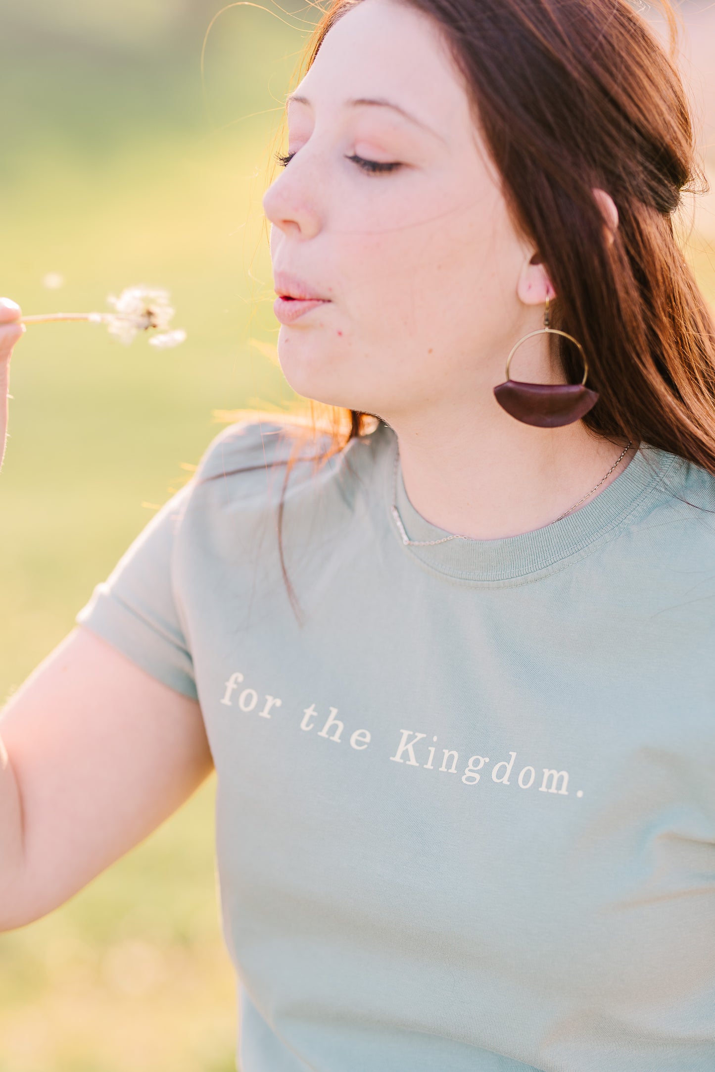 For the Kingdom Tee - Sage