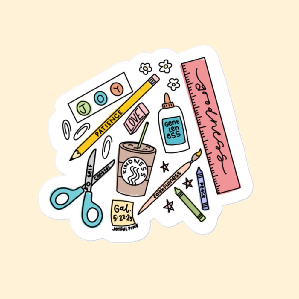 Fruit of the Spirit Teacher Icons Sticker
