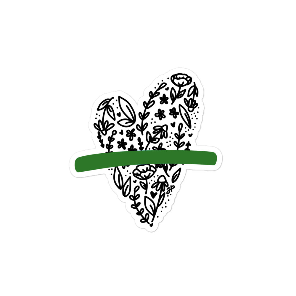 In My Heart Sticker - Military