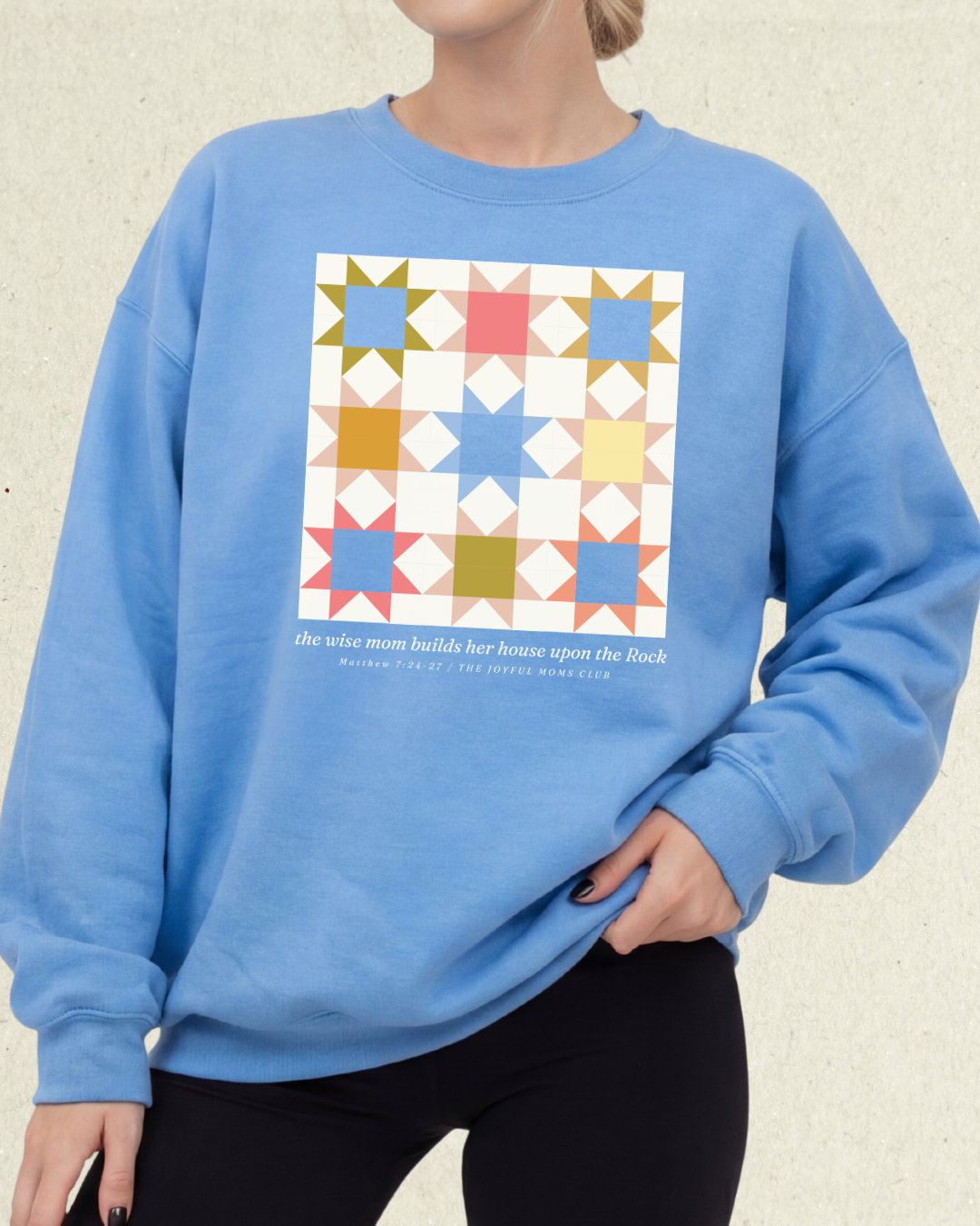 The Wise Mom Quilty Pullover