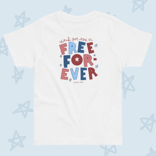 Free Forever Patriotic Toddler Tee