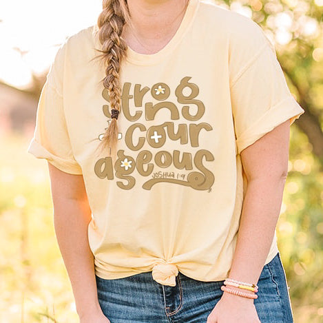 Strong and Courageous Healthcare Tee